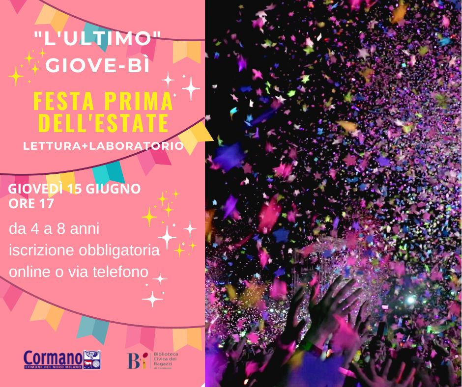 "L'ultimo" GioveBì: festa prima dell'estate