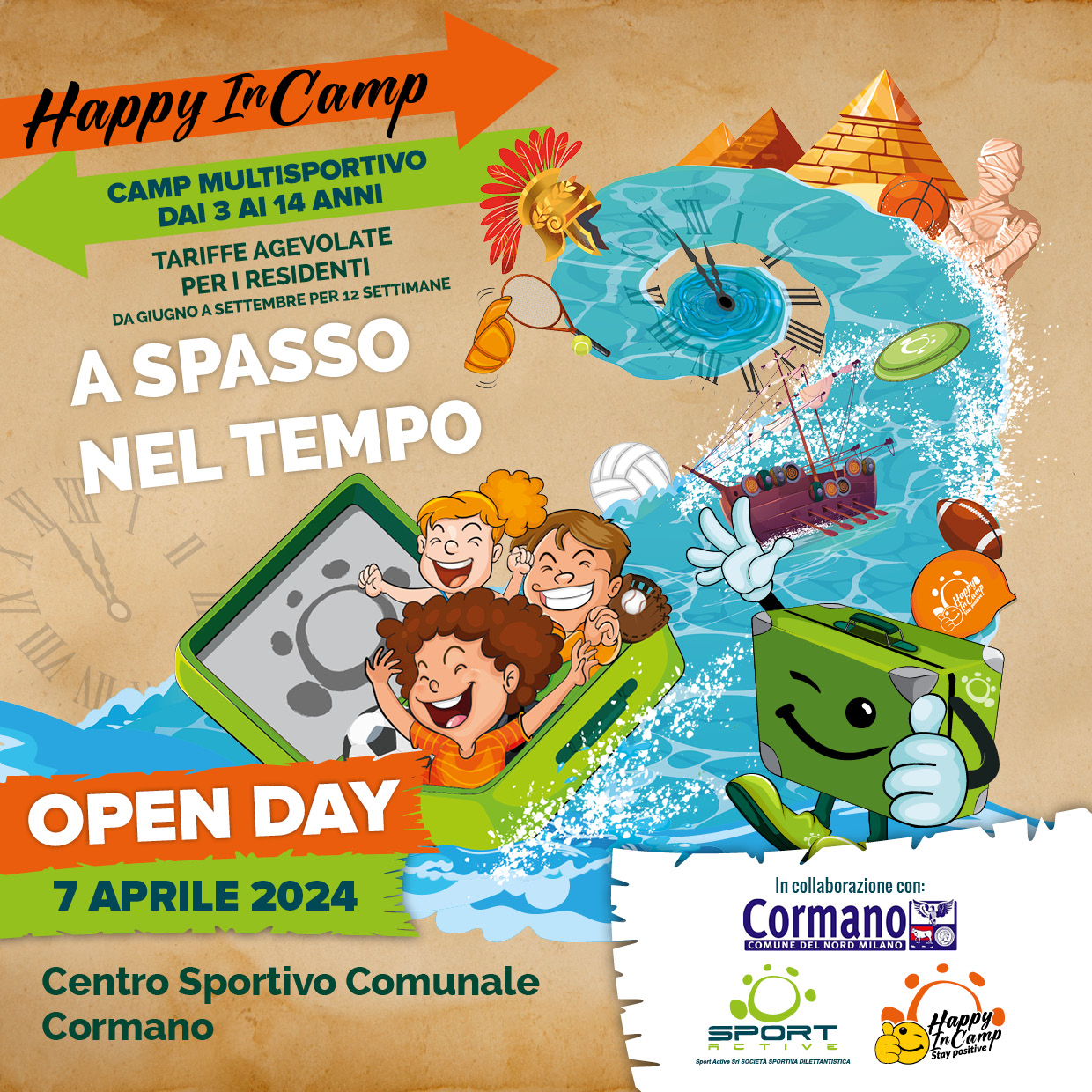 Il 7 Aprile Open Day Campus estivo 2024