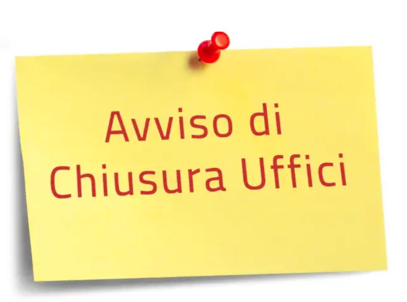 Ufficio Tributi: chiusura anticipata lunedì 18 dicembre