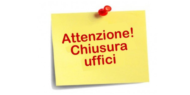 Chiusura straordinaria Ufficio Tributi 30/10/2023 ore 16-18