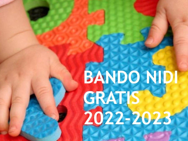 Dal 17/10 Regione apre domande "Bonus Nido 2022/2023”