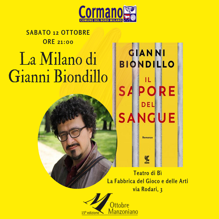 Sabato 12 ottobre: Gianni Biondillo al teatro di Bì