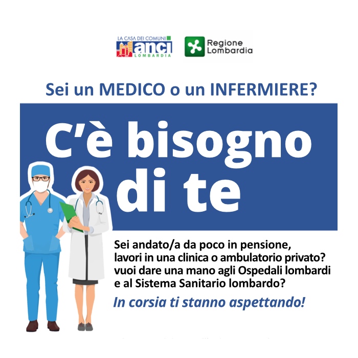Coronavirus, C’è bisogno di te: al via la campagna per reclutare medici in pensione