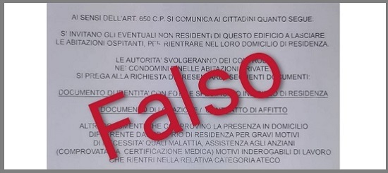  attenzione! gira un falso volantino intestato a polizia di stato