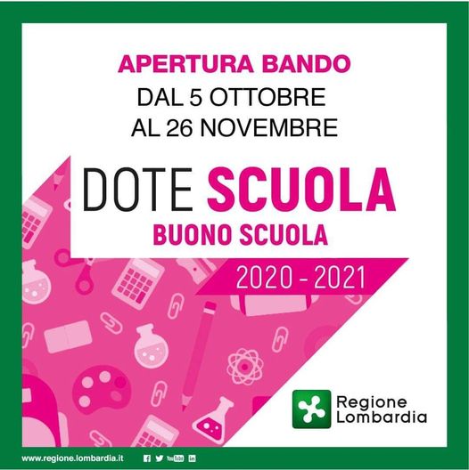 Dote Scuola - Buono Scuola anno 2020-2021