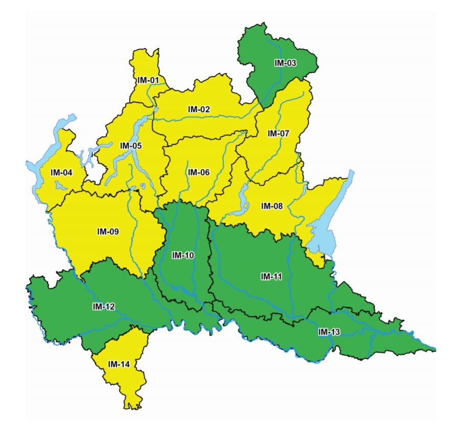 Allerta meteo per rischio idrogeologico (Giallo - criticità ordinaria)