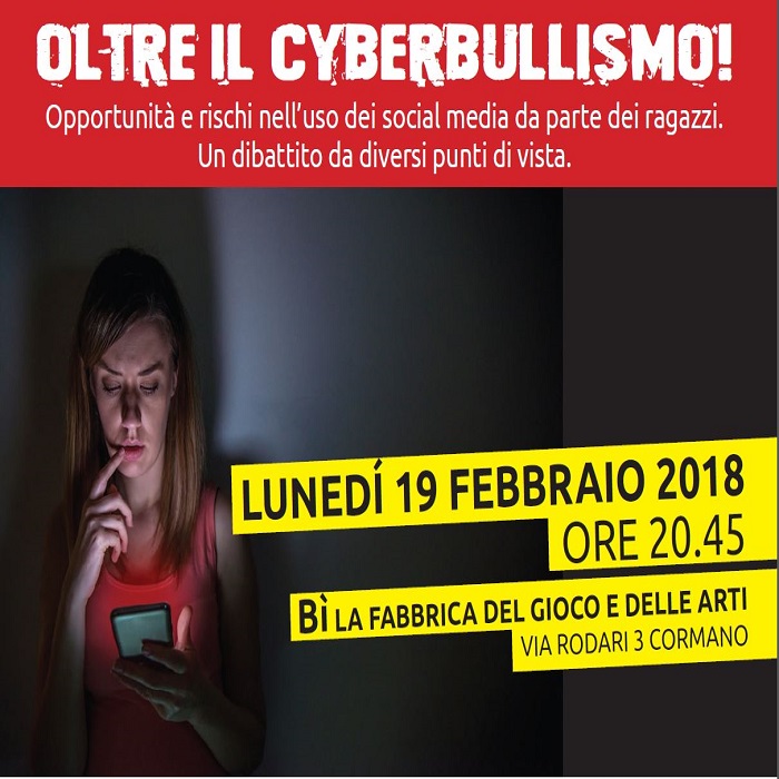 Oltre il cyberbullismo. Un incontro informativo aperto alla cittadinanza