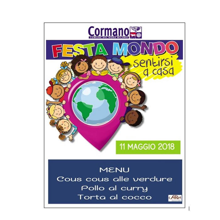 Festamondo: il menù proposto a scuola 