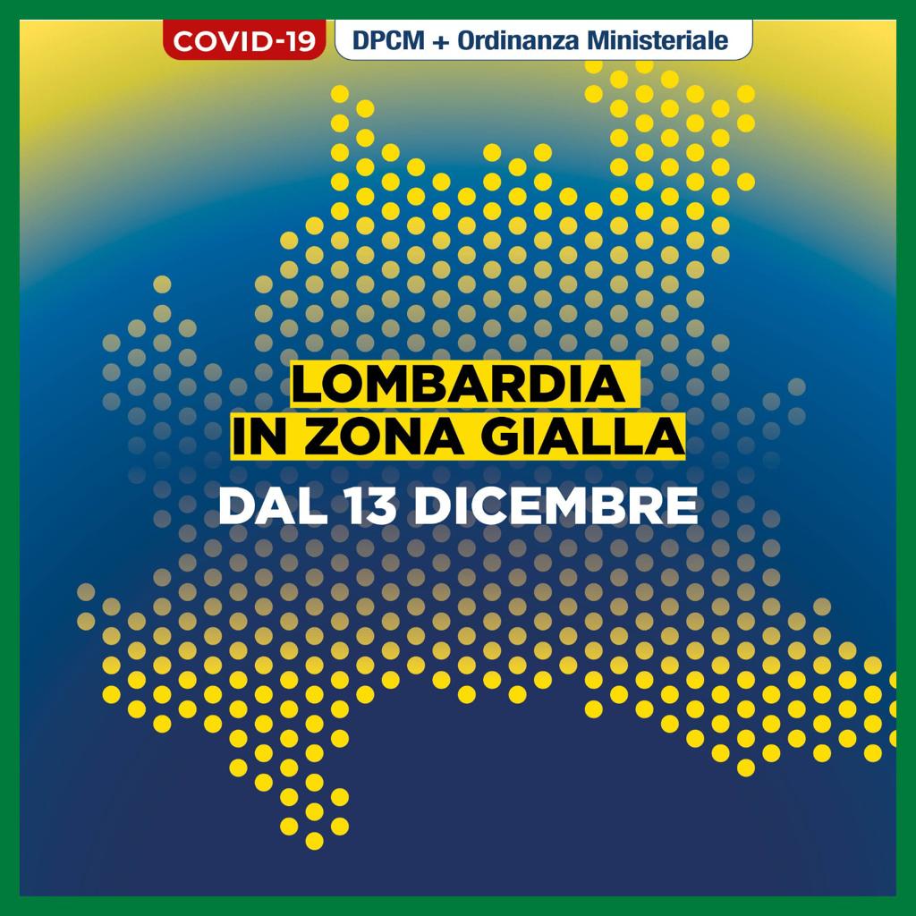 Coronavirus: nuove misure valide in Lombardia - zona gialla