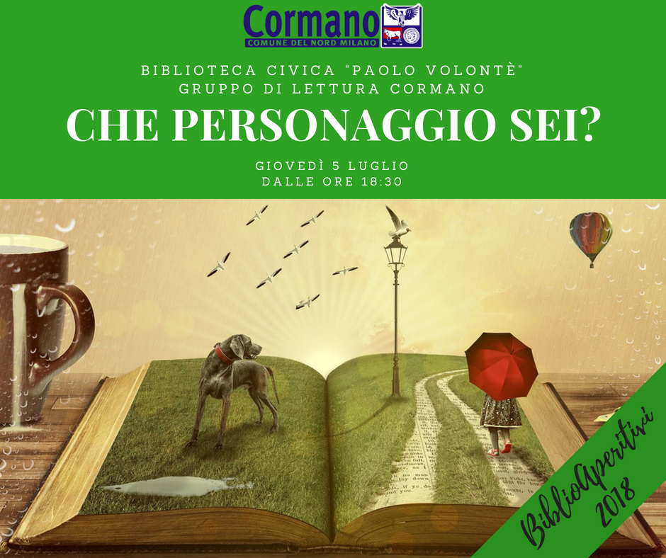 Aperitivi in biblioteca: che personaggio sei?