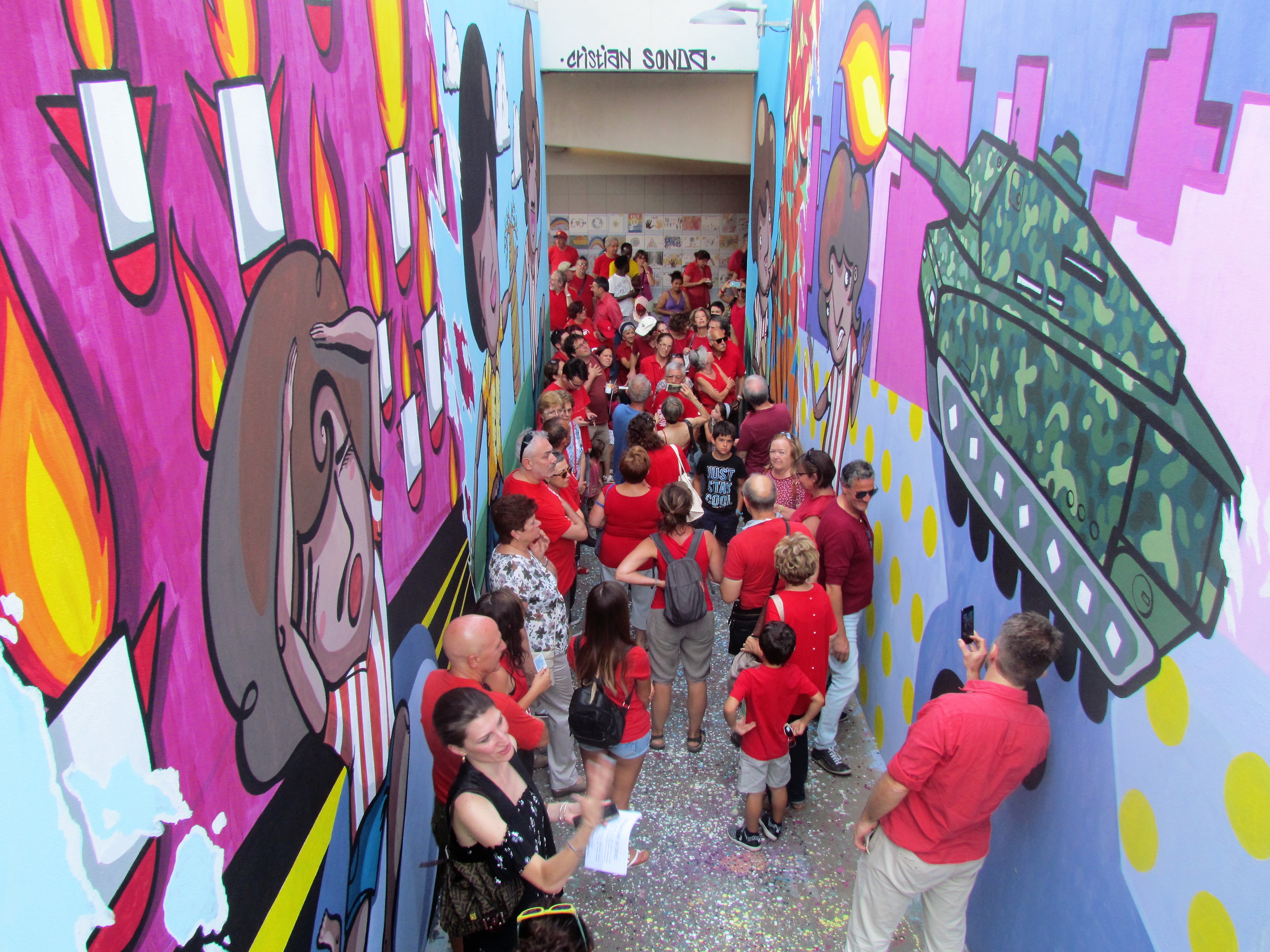 Un murales a Cormano sul tema dell’accoglienza per l’inclusione