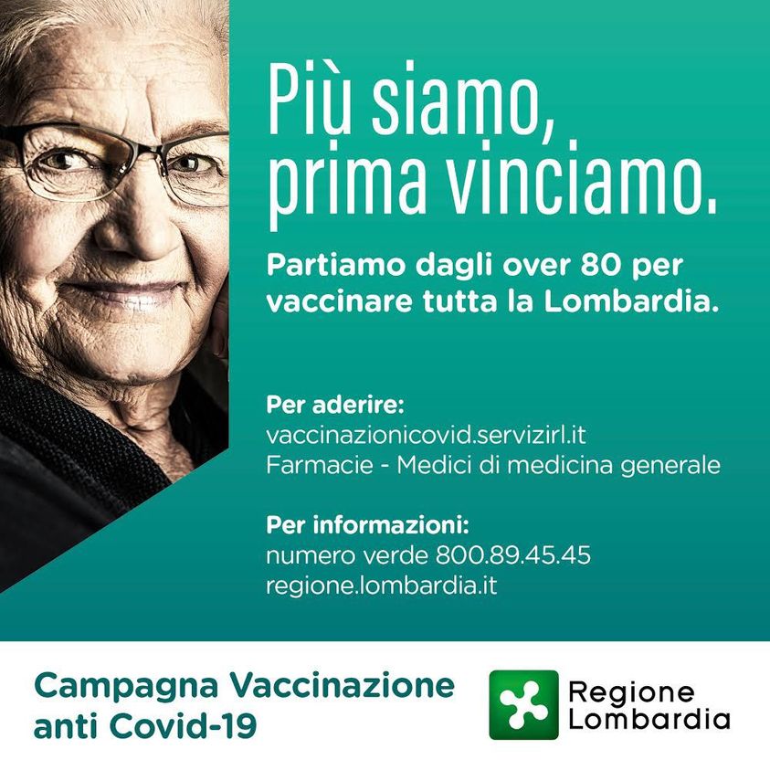 Adesione alla vaccinazione anti-Covid per over 80