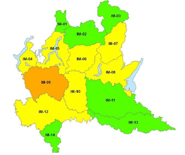 Allerta meteo in Lombardia 