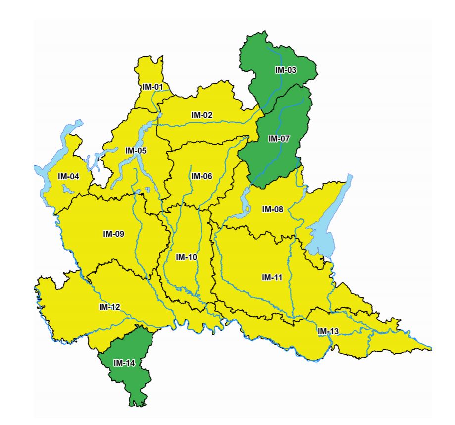 Allerta meteo per rischio temporali forti (Giallo - criticità ordinaria)