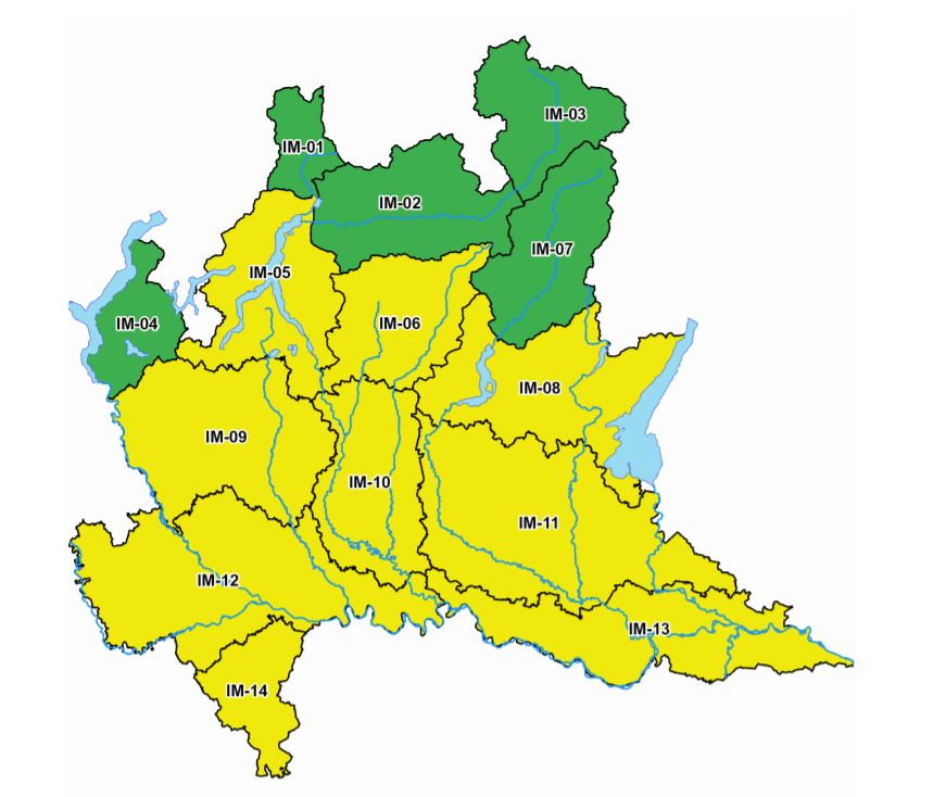 Allerta meteo per rischio temporali forti (Giallo - criticità ordinaria)