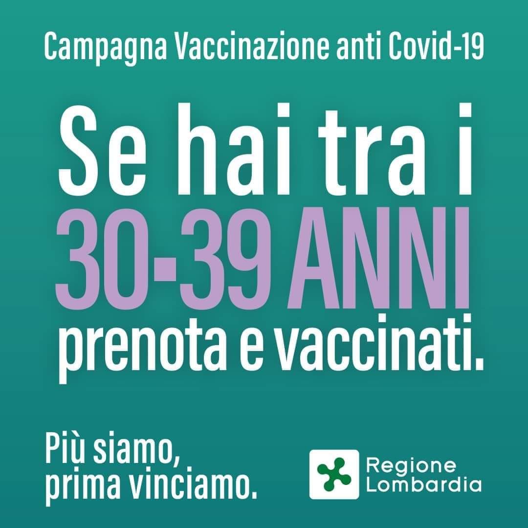 Vaccino anti-Covid: dal 27 maggio aperte prenotazioni da 30 anni (nati nel 1991) e precedenti