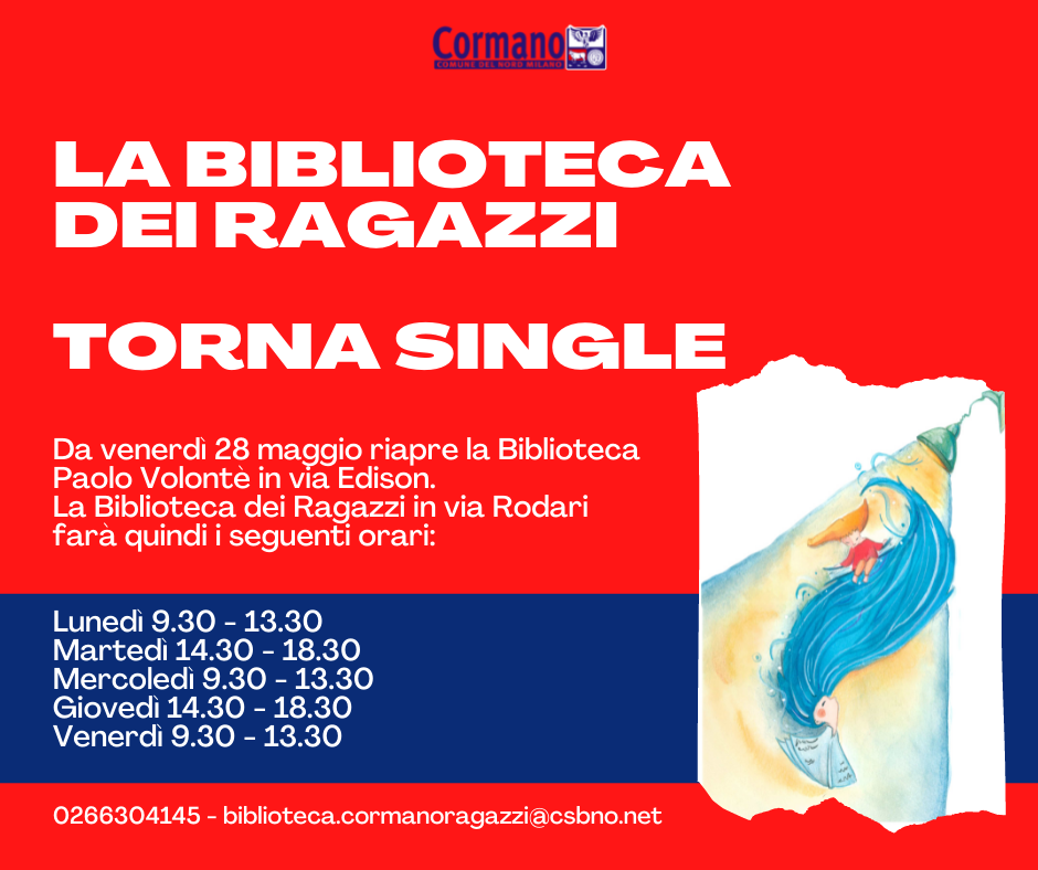 I nuovi orari della Biblioteca Civica dei Ragazzi