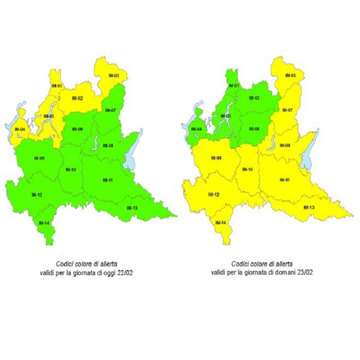 Allerta meteo: codice giallo per rischio vento forte
