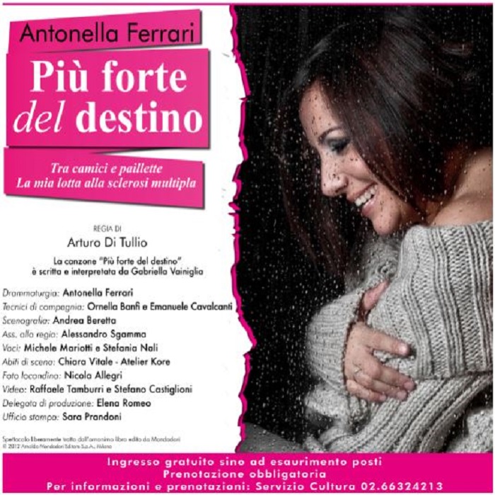 Più forte del destino: Antonella Ferrari per la prima volta sul palco di Bì La Fabbrica del Gioco e delle Arti