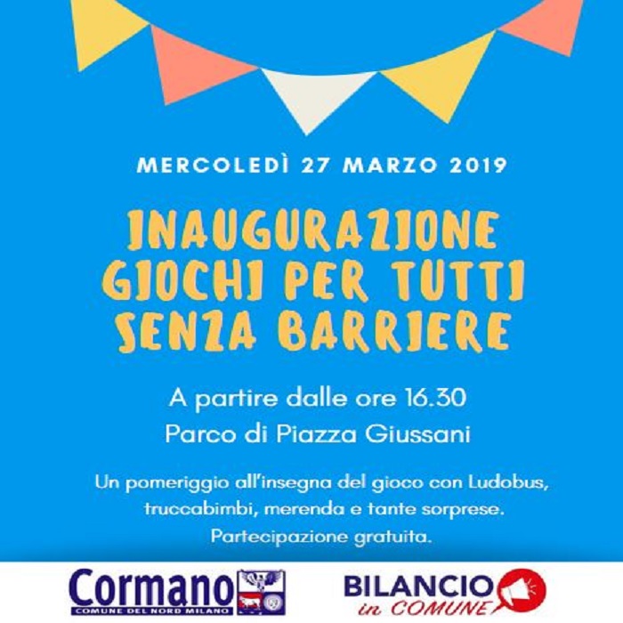 Parola d’ordine “inclusione”: a Cormano arrivano i primi giochi per tutti, senza barriere